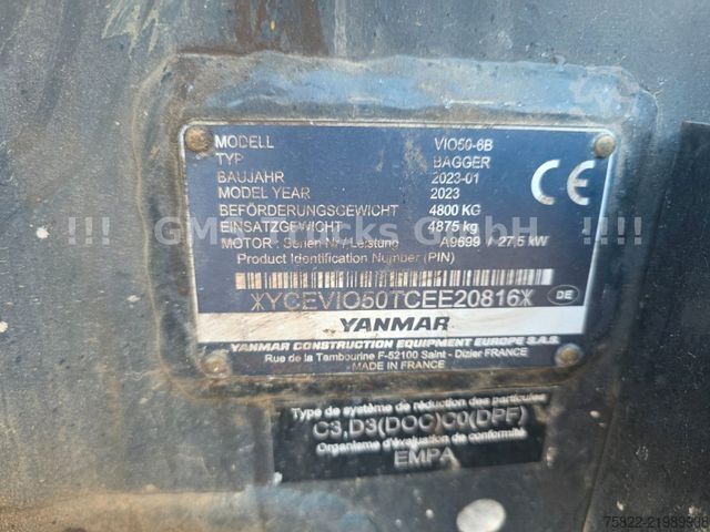 Minigrafa YANMAR VIO 50 - 6B / POWERTILT / 3 Löffel / D-Masch