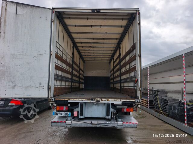 Camión plataforma con toldo MAN 18.290 TGM