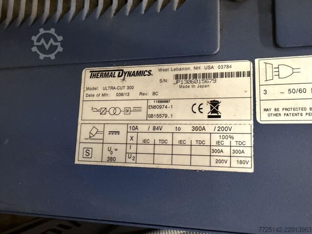 Herramienta de corte por plasma Thermal Dynamics Ultra-Cut 300 PS - 300A