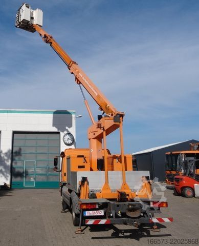 Knúinn vinnupallur á vörubíl MERCEDES-BENZ Atego 818 Ruthmann TK145 Kunststoffkorb