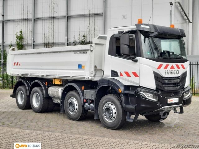 三向自卸卡车 IVECO X-WAY 480 8X4/4 Meiller Bordmatik Intarder AHK