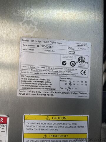 Digital print machine HP Indigo HP Indigo 10000 Digital Press