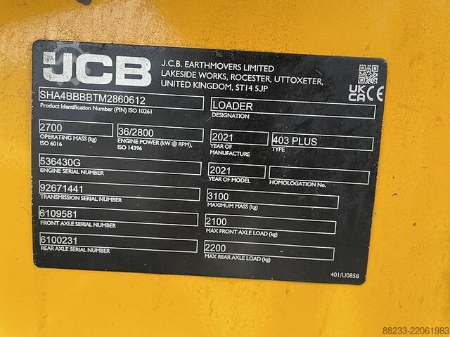 Dumper JCB 403 SV