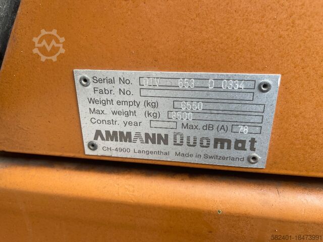 ลูกกลิ้งตีคู่ Ammann DTV 653 D