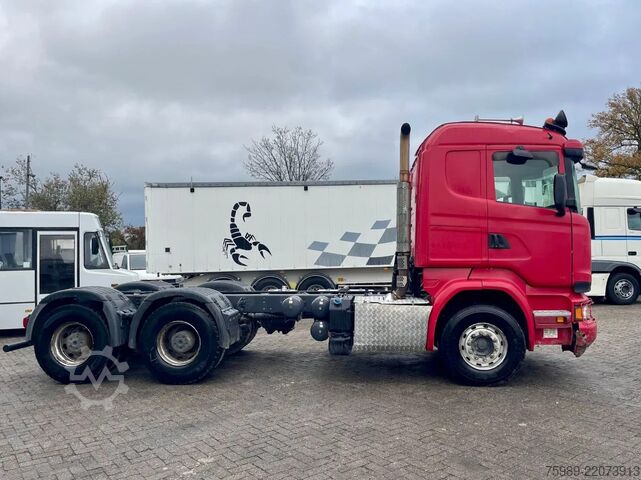 Chassis com cabina Scania R580 V8 6x4, RETARDER, 614915 km FULL SPRING!  ...