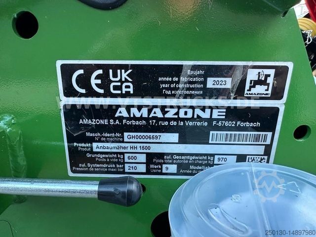 Mowing machine Amazone HH 1500 SC Horse Hopper Anbaumäher