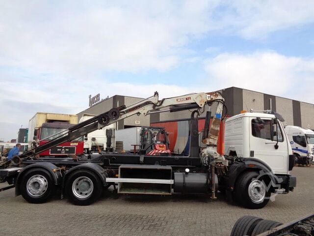 Autogru Mercedes-Benz SK 2433 + Semi-Auto + PTO + Serie 14 Crane + 3 ...
