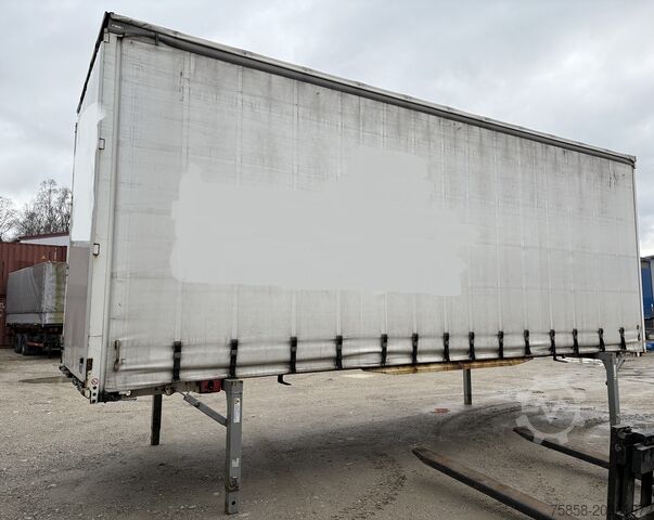 מרכב להחלפה עם ארגז משטח ויריעה Krone Jumbo 3m Innenhöhe Hubdach Edscha