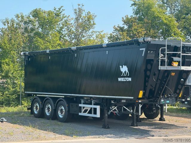 Semi-remorque benne WIELTON Aluminium Kippmulde 51m3 sofort verfügbar