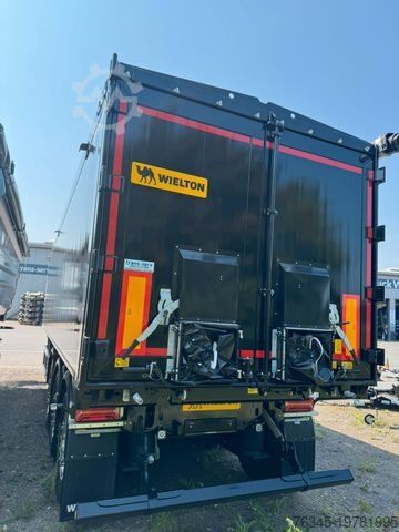 Semi-remorque benne WIELTON Aluminium Kippmulde 51m3 sofort verfügbar