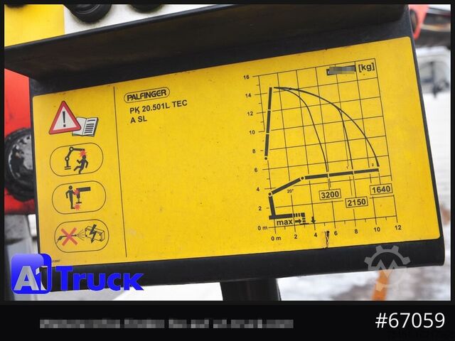 Truck mounted crane MAN TGS 26.440, Kran PK20.501L Lenkachse,