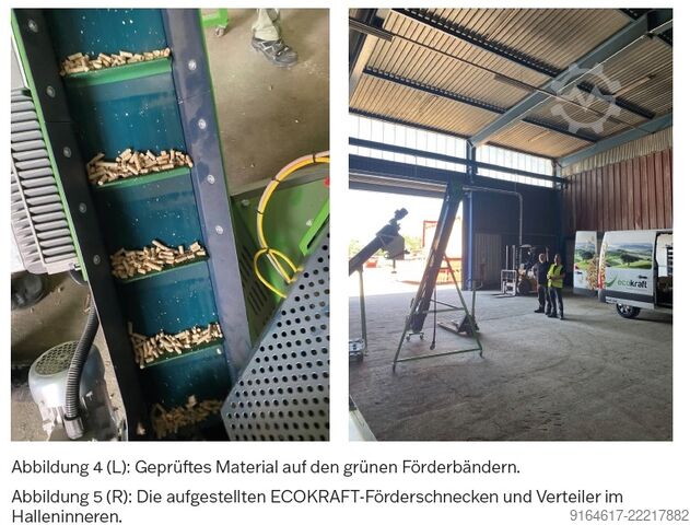 Pallet production machine ECOKRAFT / AMIS / SPÄNEX Holzpelletierungs- und Zerkleinerungslin