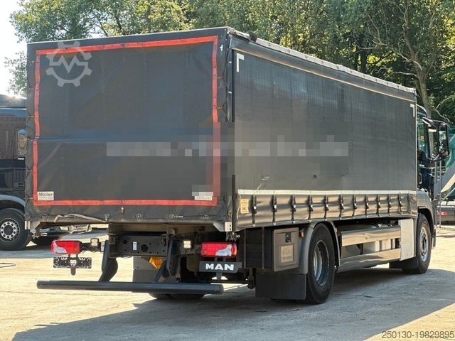 Flatbed truck with tarp MAN TGS 18.360 4x2 Pritsche+Plane 18t.