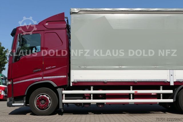 Tenteli düz yataklı kamyon VOLVO FH 420 Pritsche Plane Bordwände Vollluft Euro 6