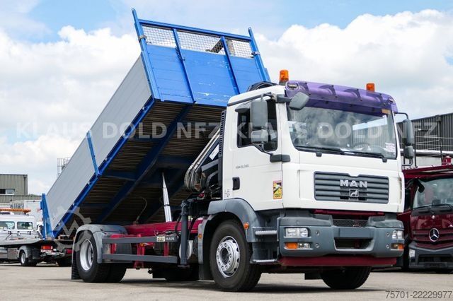 Кипер камион MAN TGM 18.330 Kipper Kran Hiab Funk