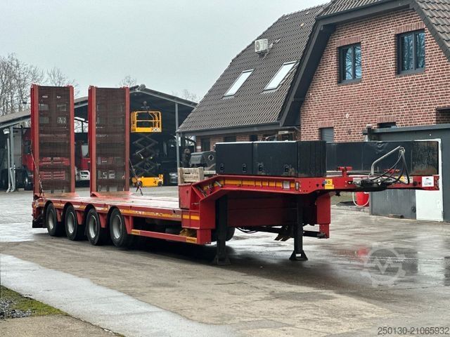 低平台半挂车 FAYMONVILLE STN-4U Multimax 4.Achs Tieflader Nachlaufgelenkt