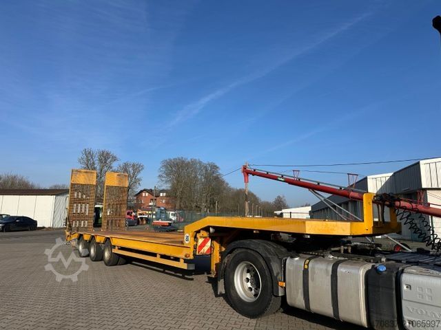 Semirremolque de plataforma baja MÜLLER-MITTELTAL TS 3 / hydr. Rampen