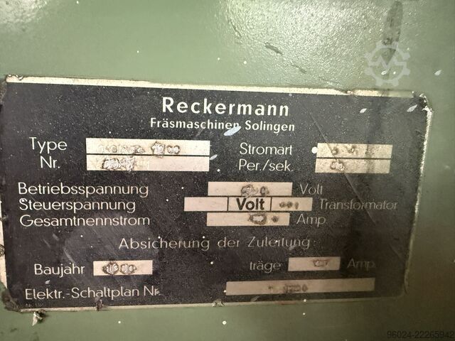 Fraiseuse Reckermann Kombi 1000