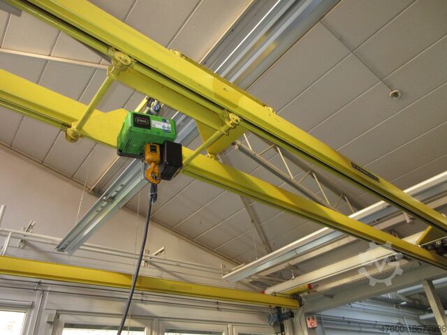 Навес для крана Крытый кран Крановая полоса Demag Kranbahn KBK2 500KG 10x9m Zubehör Demag KBK II KBK2 500Kg Stahl Kettenzug