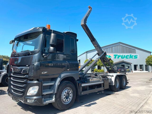 شاحنة قلّابة بذراع تحميل متحرك DAF CF 530 / Meiller RS 21.65 mit Funk / 6x4