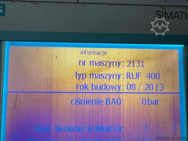 Briquetting Press / Briquette Press MALISZ RUF 400