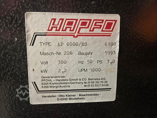 Woodturning machine / lathe HAPFO AP 6000/ES