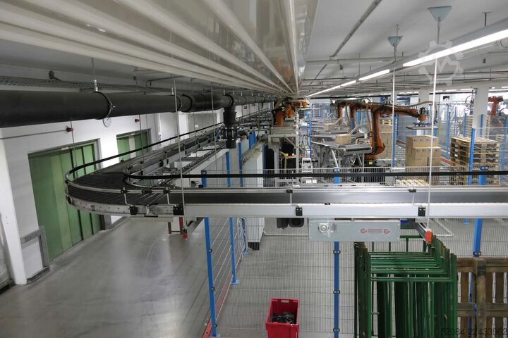 Paletizačná linka s robotmi KUKA KUKA Automatische Palettieranlage