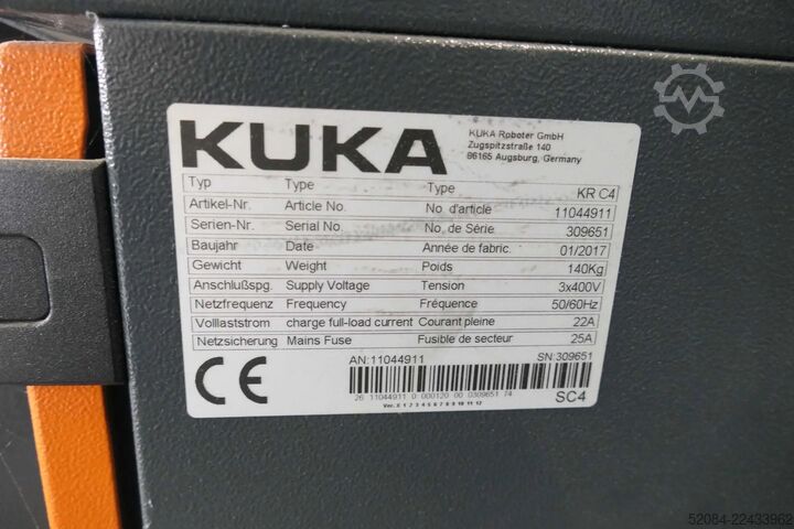 Paletizačná linka s robotmi KUKA KUKA Automatische Palettieranlage