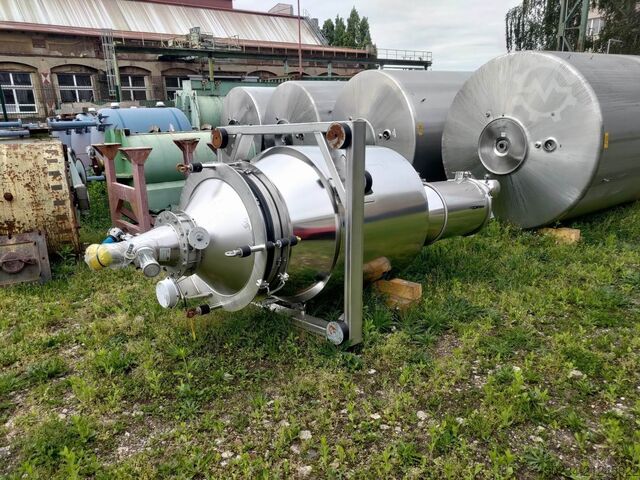 42 KUFT rustfrit stål vertikal AZO doserings- og vejesilo til pulver AZO 42 CUFT