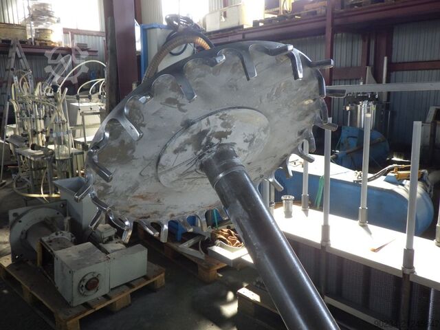 45 kW dissolver fra Drais model RN 3-45 AS VAC til vakuumarbejde med 2000 L blandegryde DRAIS RN 3-45 AS VAC