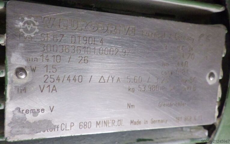 45 kW dissolver fra Drais model RN 3-45 AS VAC til vakuumarbejde med 2000 L blandegryde DRAIS RN 3-45 AS VAC