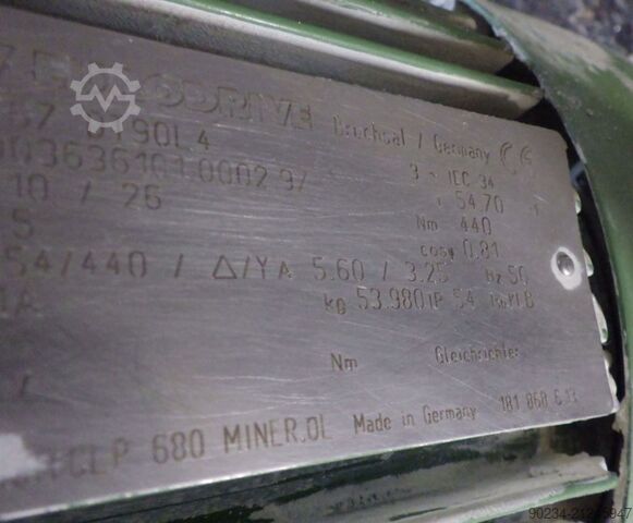 45 kW dissolver fra Drais model RN 3-45 AS VAC til vakuumarbejde med 2000 L blandegryde DRAIS RN 3-45 AS VAC