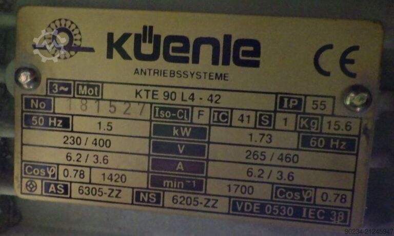 45 kW dissolver fra Drais model RN 3-45 AS VAC til vakuumarbejde med 2000 L blandegryde DRAIS RN 3-45 AS VAC