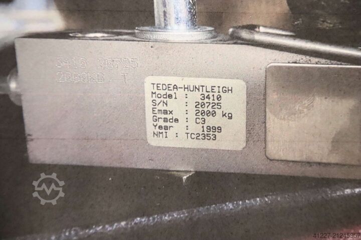 þyngdarmælivél 8000 kg Tedea-Huntleigh 3410  2500/1250/H130 mm