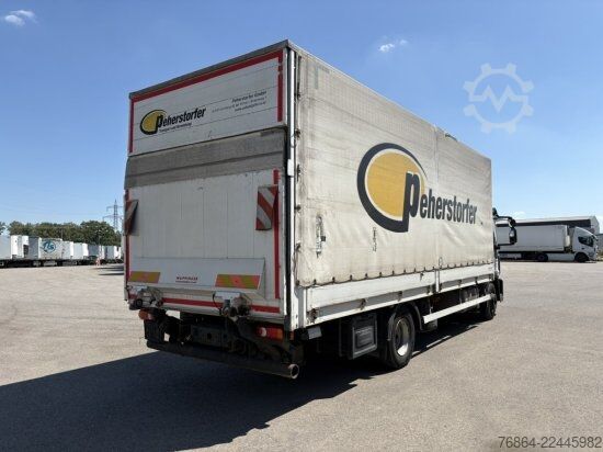 Platós teherautó ponyvával IVECO EUROCARGO 140E PLANE, LBW BÄR, EURO 6, KLIMA