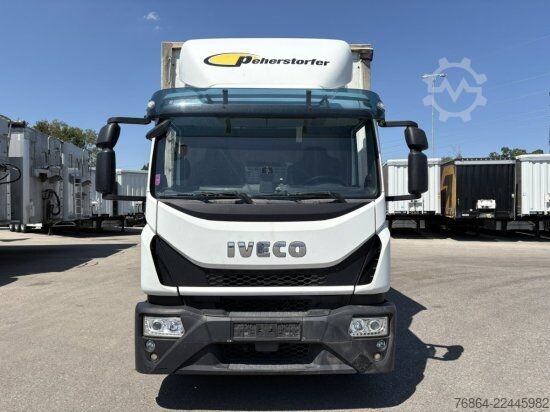 Platós teherautó ponyvával IVECO EUROCARGO 140E PLANE, LBW BÄR, EURO 6, KLIMA
