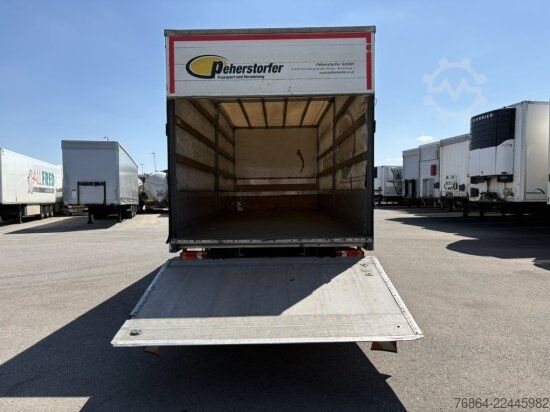Platós teherautó ponyvával IVECO EUROCARGO 140E PLANE, LBW BÄR, EURO 6, KLIMA