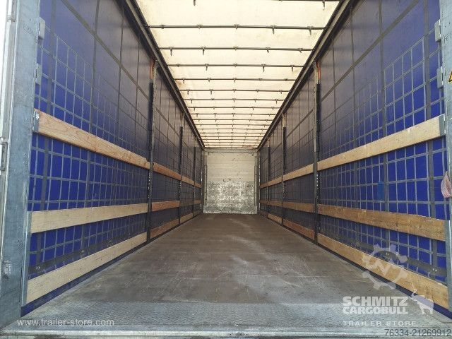 Open semitrailer with tarp Schmitz Cargobull Semitrailer Curtainsider Mega