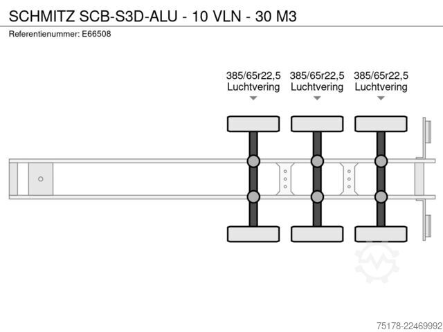 Lori sampah SCHMITZ SCB-S3D-ALU  - 10 VLN - 30 M3