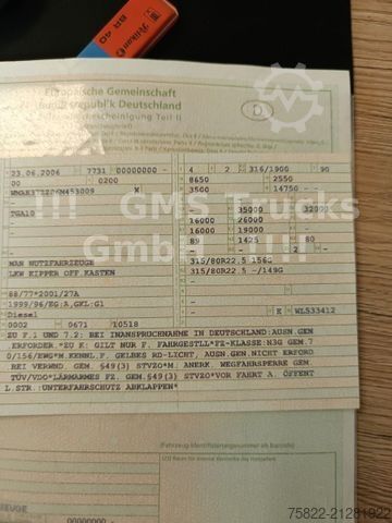 Tipper truck MAN MAN TGA 35.430 / 8X4 / Meiller Mulde / BORDMATIK