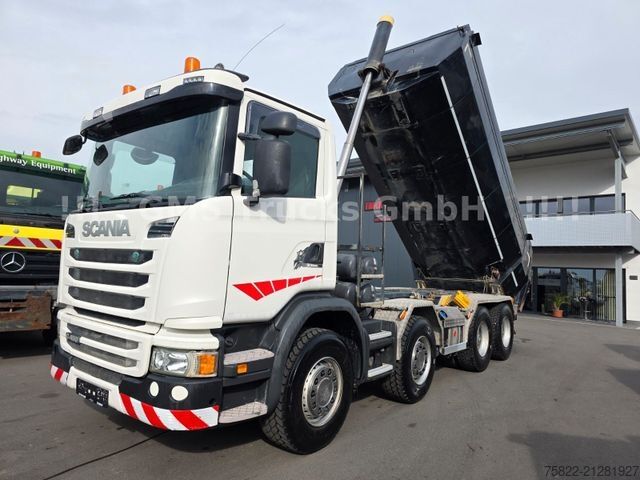 Tipper truck SCANIA G450 / ISO Thermo Mulde / 8X4 / Opti Cruise