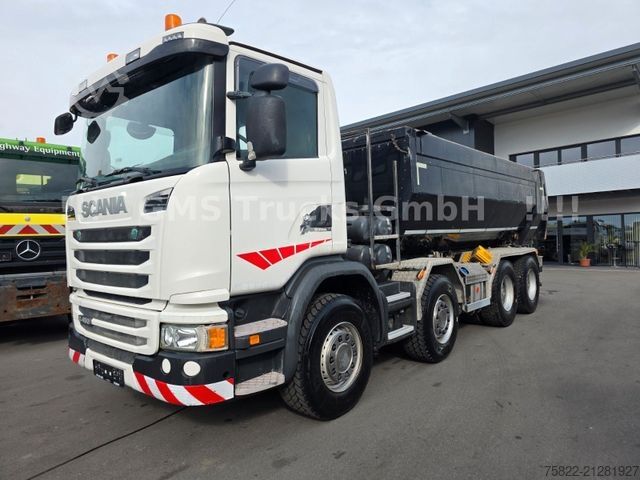 Tipper truck SCANIA G450 / ISO Thermo Mulde / 8X4 / Opti Cruise