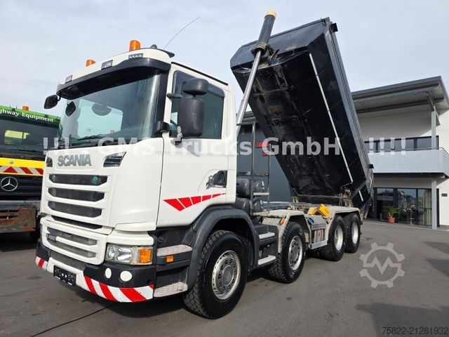 Tipper truck SCANIA G450 / ISO Thermo Mulde / 8X4 / Opti Cruise