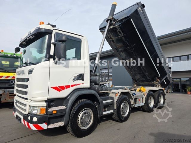 Tipper truck SCANIA G450 / ISO Thermo Mulde / 8X4 / Opti Cruise