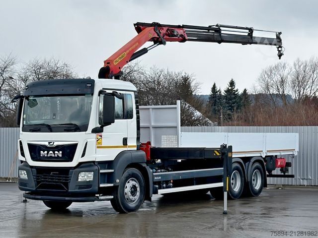 Truck mounted crane MAN TGS 26.360*PRITSCHE 7,60m *6x4 * KRAN/ FUNK