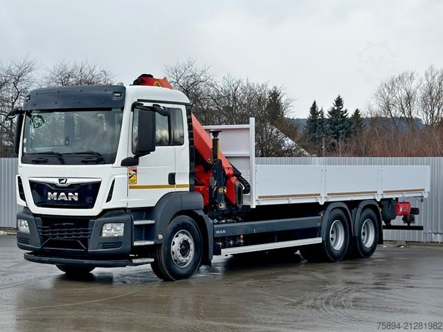 Truck mounted crane MAN TGS 26.360*PRITSCHE 7,60m *6x4 * KRAN/ FUNK