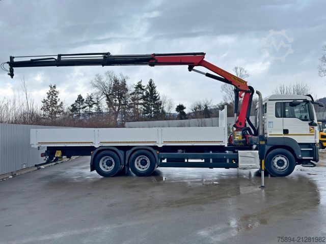 Truck mounted crane MAN TGS 26.360*PRITSCHE 7,60m *6x4 * KRAN/ FUNK