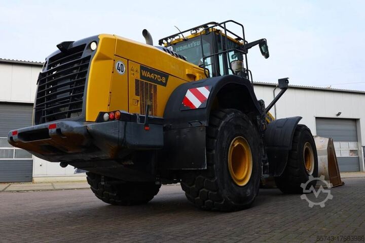 Radlader Komatsu WA470-8 Diesel, 4x4 Drive, Tamtron Weighting Syste
