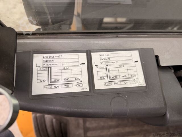 বৈদ্যুতিক 4 চাকা ফর্কলিফ্ট Jungheinrich EFG S50s