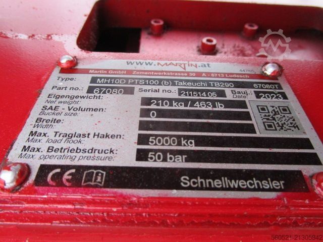 মিনি এক্সকেভেটর Takeuchi TB 290-2 Powertilt-Schnellwechsler-Klima-4 Löffel